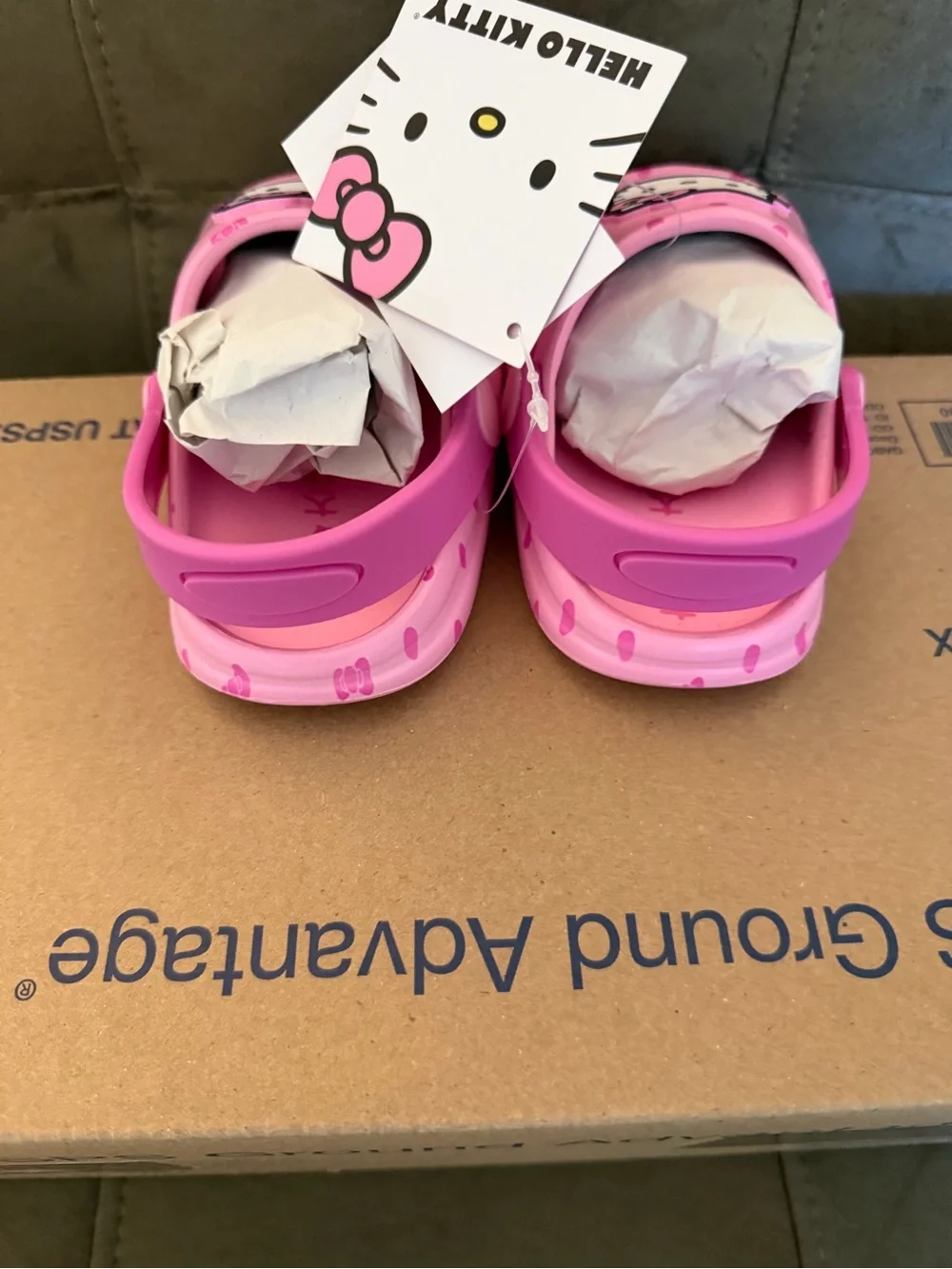 Hello Kitty Pink Kids Slip-On Clog Sandals